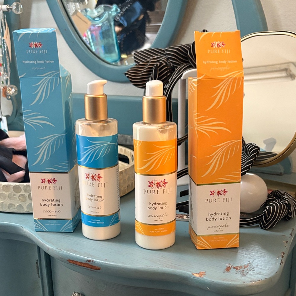 Hydrating Body Lotion Set - Blue and Orange